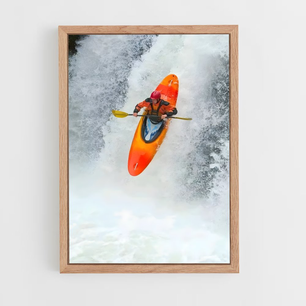 Poster Onde Sauvage – affiche Canoë-kayak (vue 4)